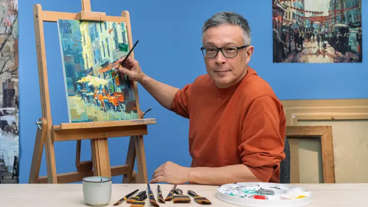 Impressionist Painting with Acrylics: Techniques for Urban Scenes