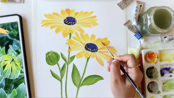 Watercolor Botanical Painting - Easy to Follow Steps